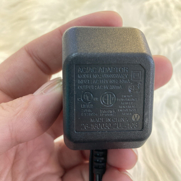 AT&T VTech 6 Ft. Power Adapter U060030A12V OEM 6V 300mA Wall Charger Power SUPLY - Picture 2 of 8